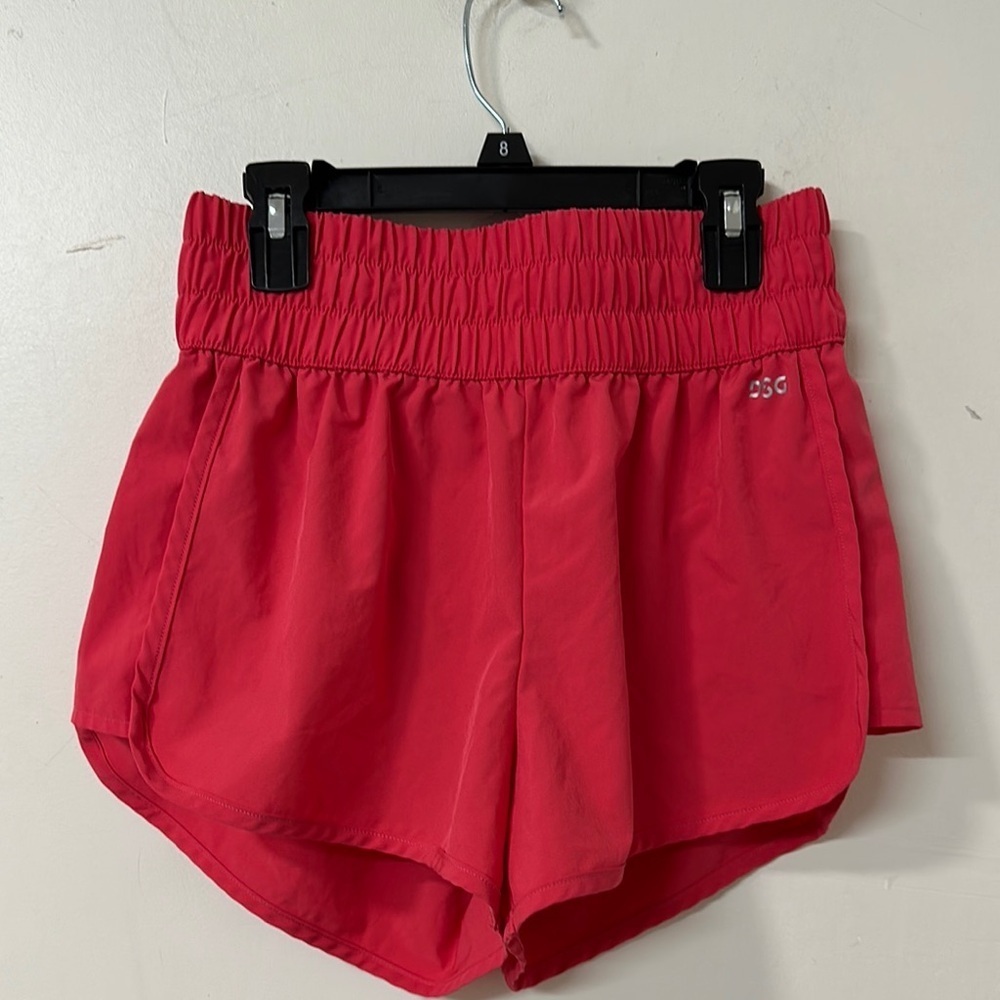 DSG pink Athletic Shorts with Elastic Waistband and Flowy Design